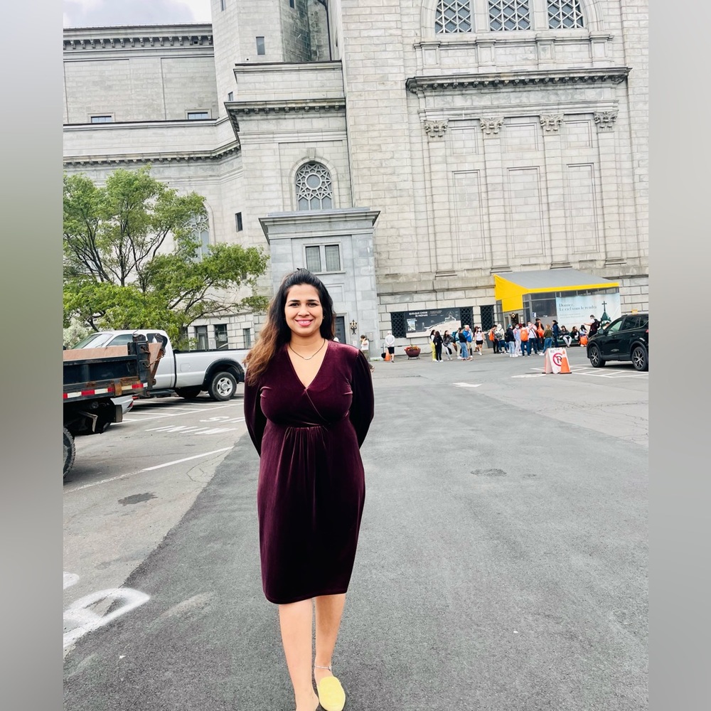 Gap velvet maternity dress